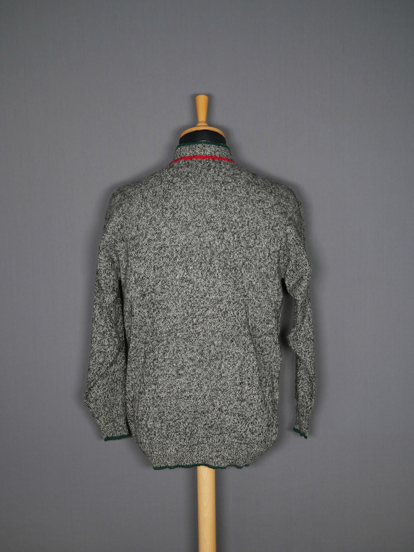 Vintage Turtleneck Pullover grau - M
