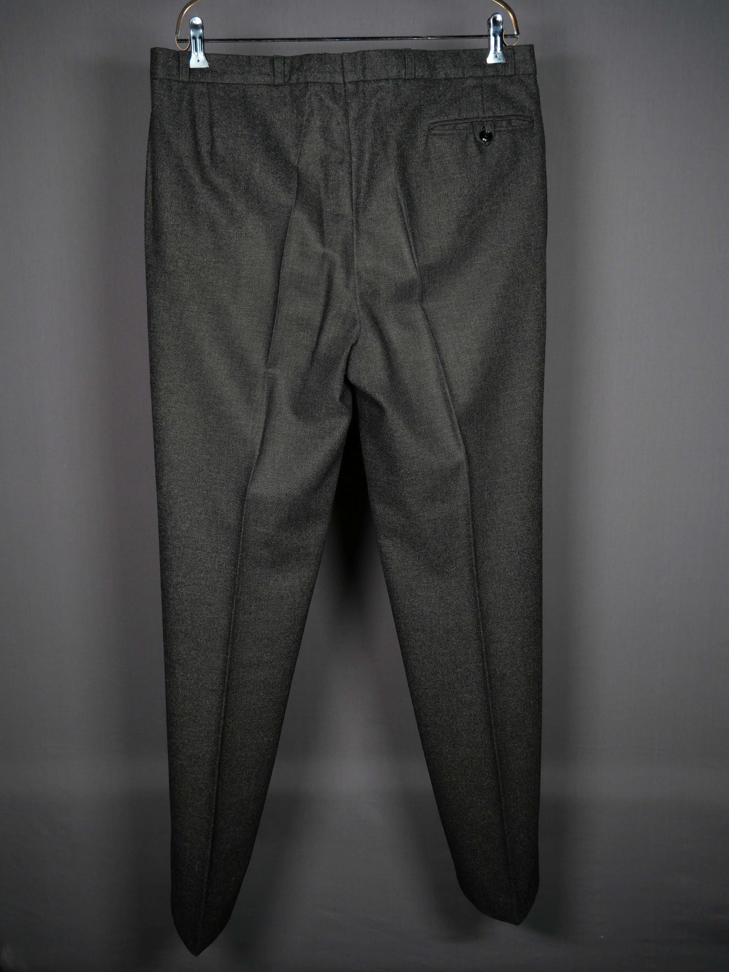 Vintage Wollhose Doppelte-Bundfalte charcoal 36X34