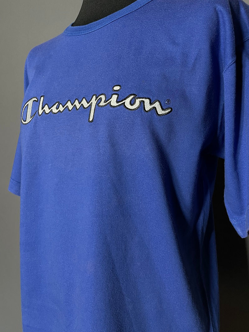 Vintage Champion T-Shirt blau - M-L