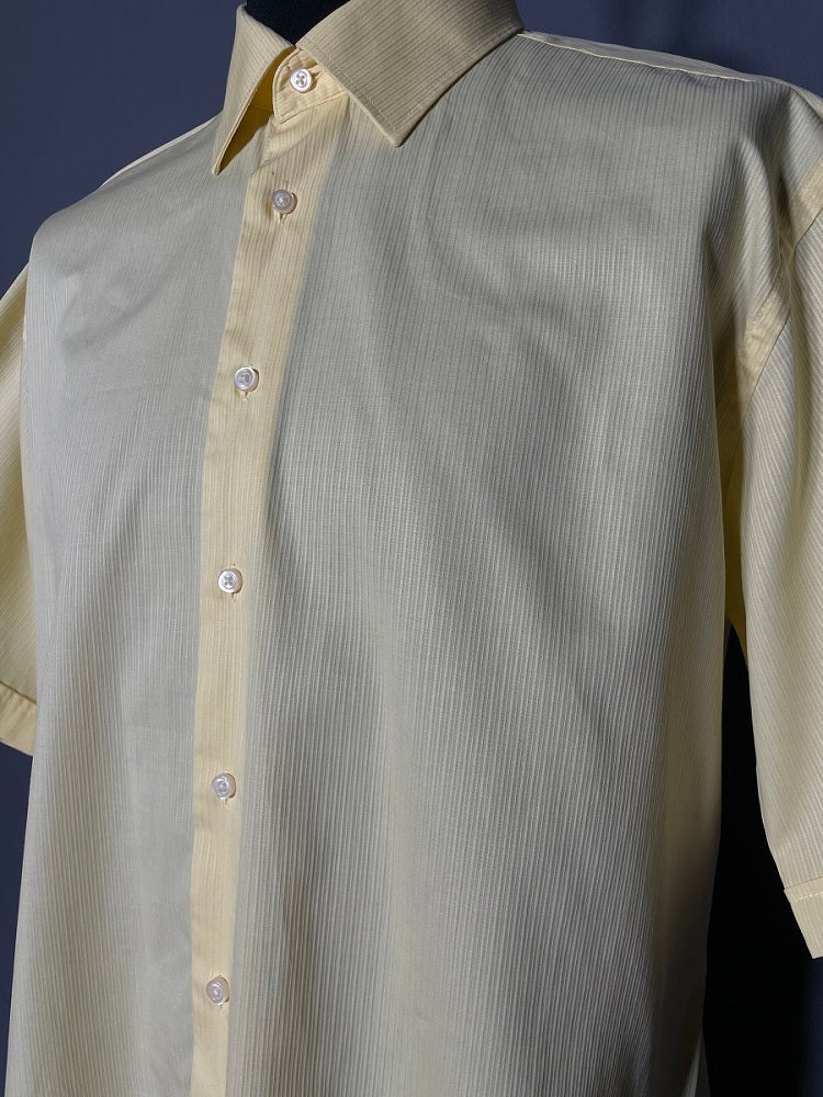 Vintage Kurzarm Shirt gelb - L-XL