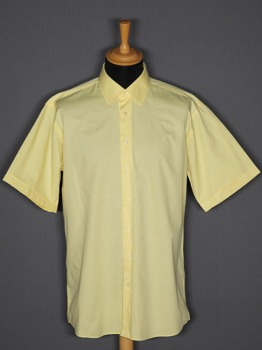 Vintage Kurzarm Shirt gelb - L-XL