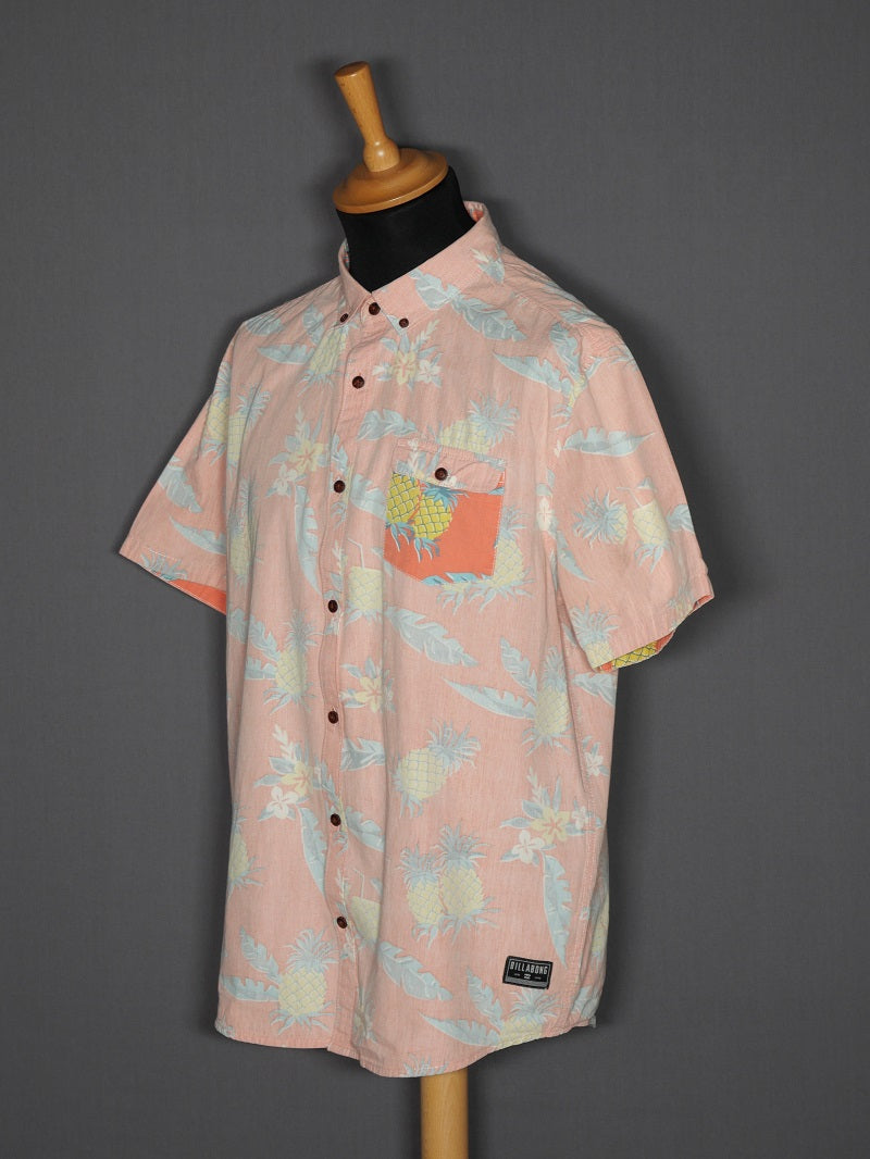 BillaBong Hawaii Shirt rosa - M-L