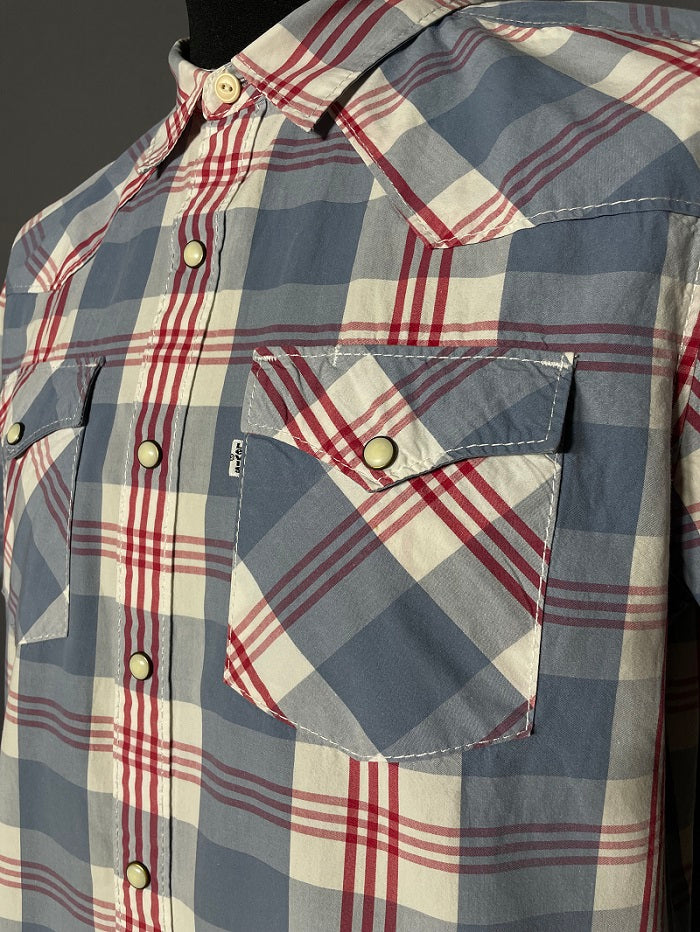 Levis Kurzarmshirt kariert - L