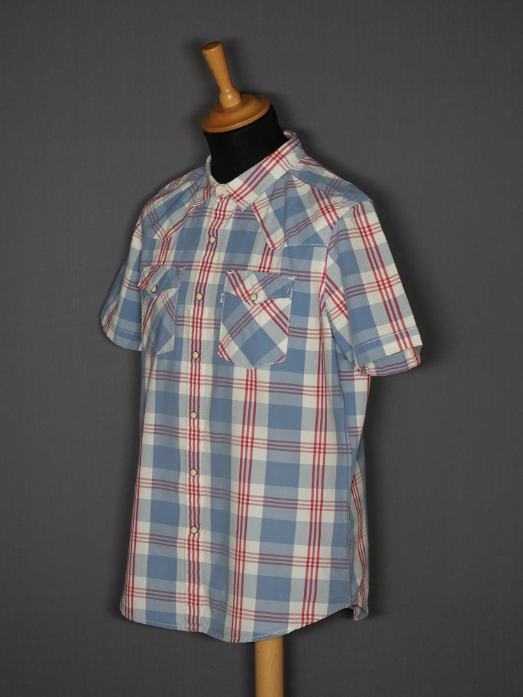 Levis Kurzarmshirt kariert - L