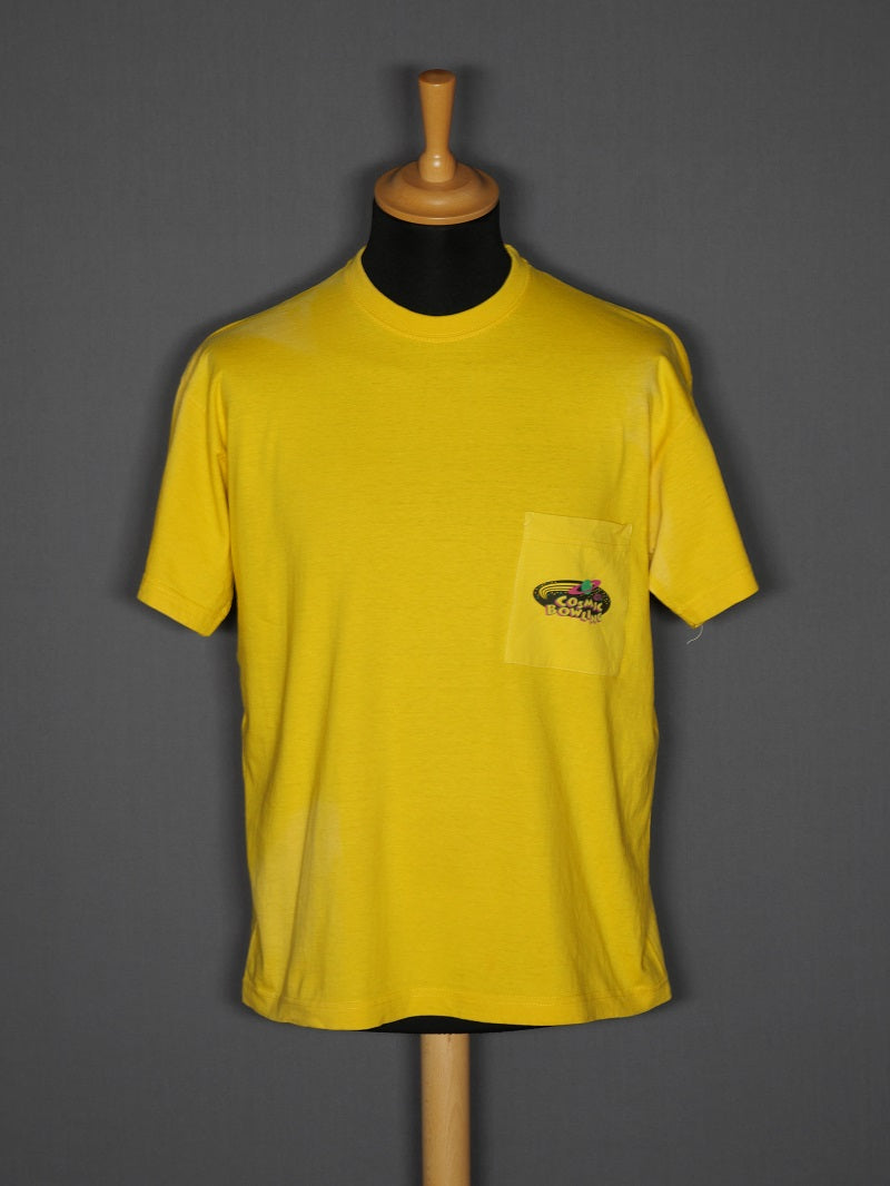 Vintage Cosmic Bowling T-Shirt gelb - L
