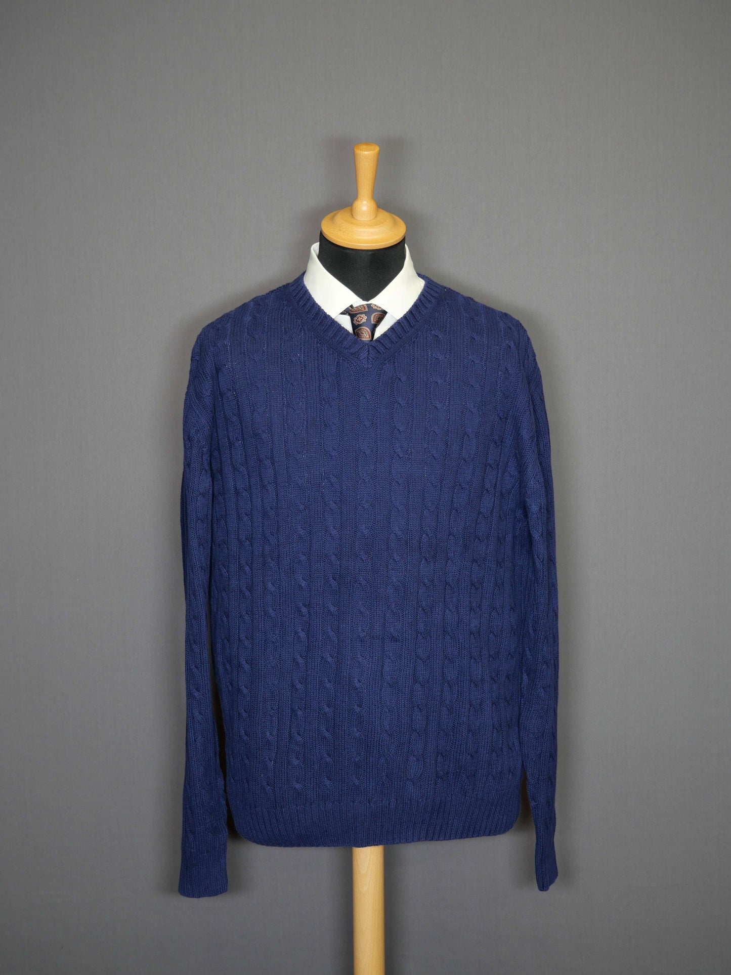 Field Gear Cableknit Pullover dunkleblau - L