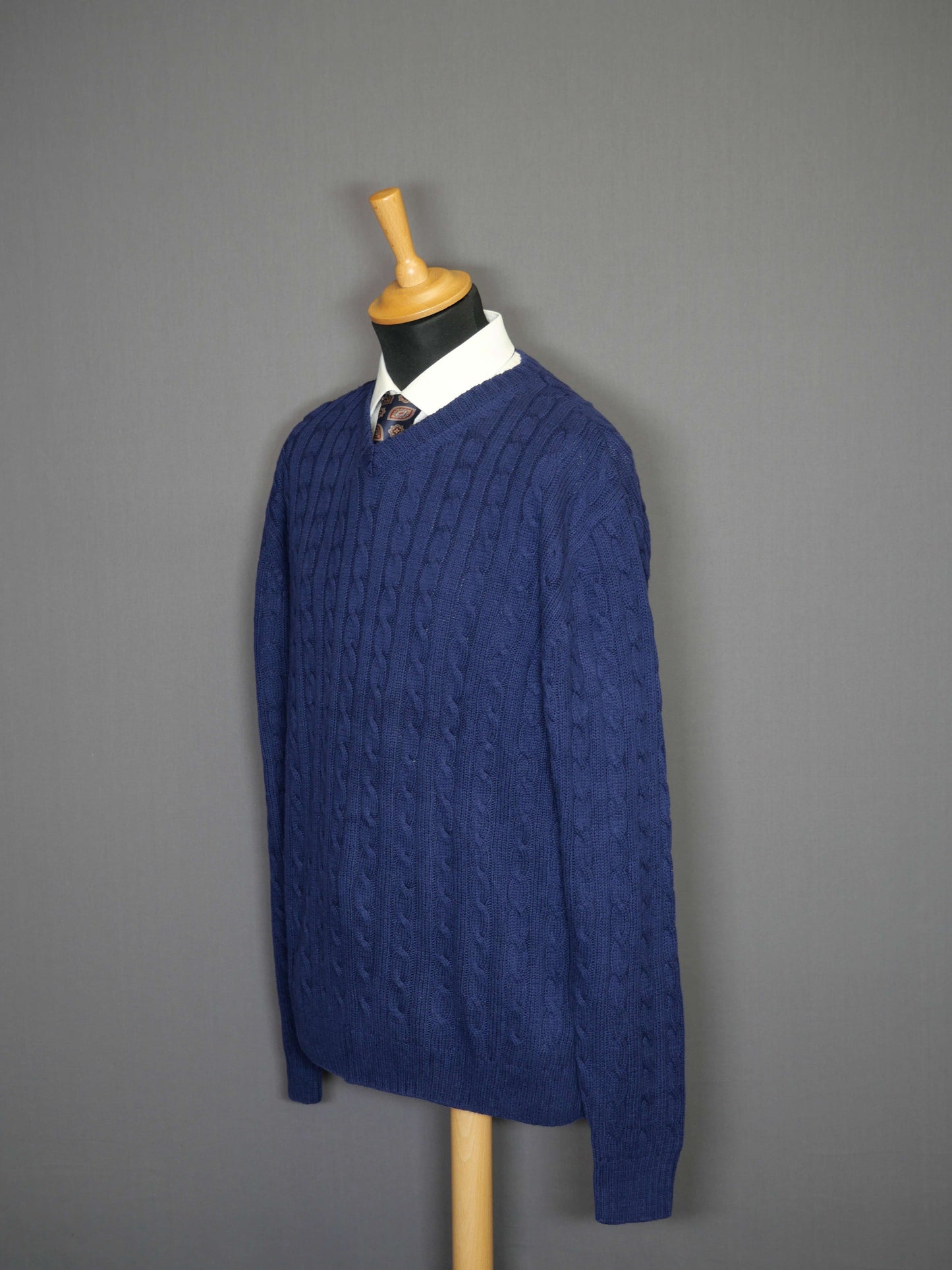 Field Gear Cableknit Pullover dunkleblau - L
