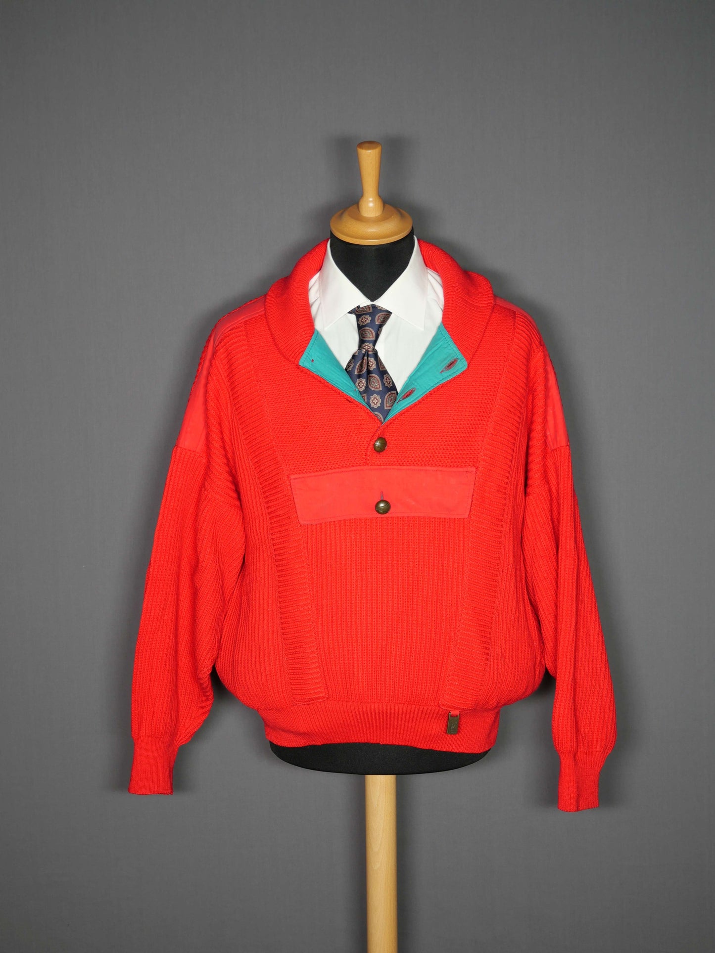 Vintage Pullover rot - L