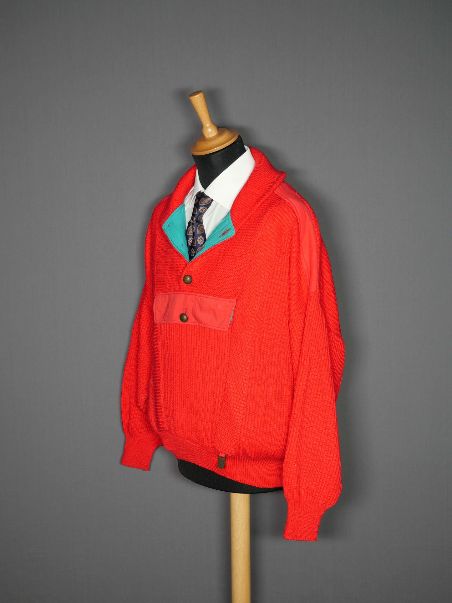 Vintage Pullover rot - L