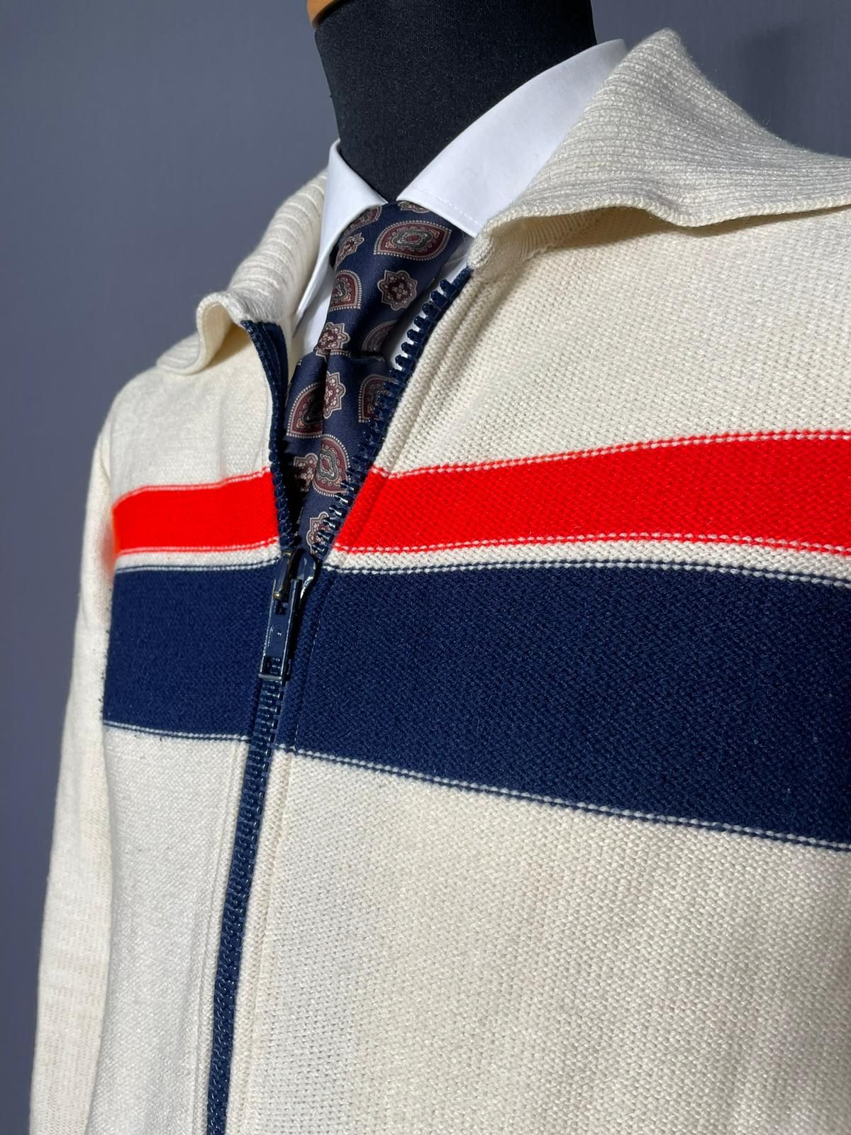 Vintage Strickjacke creamweiss - S/M