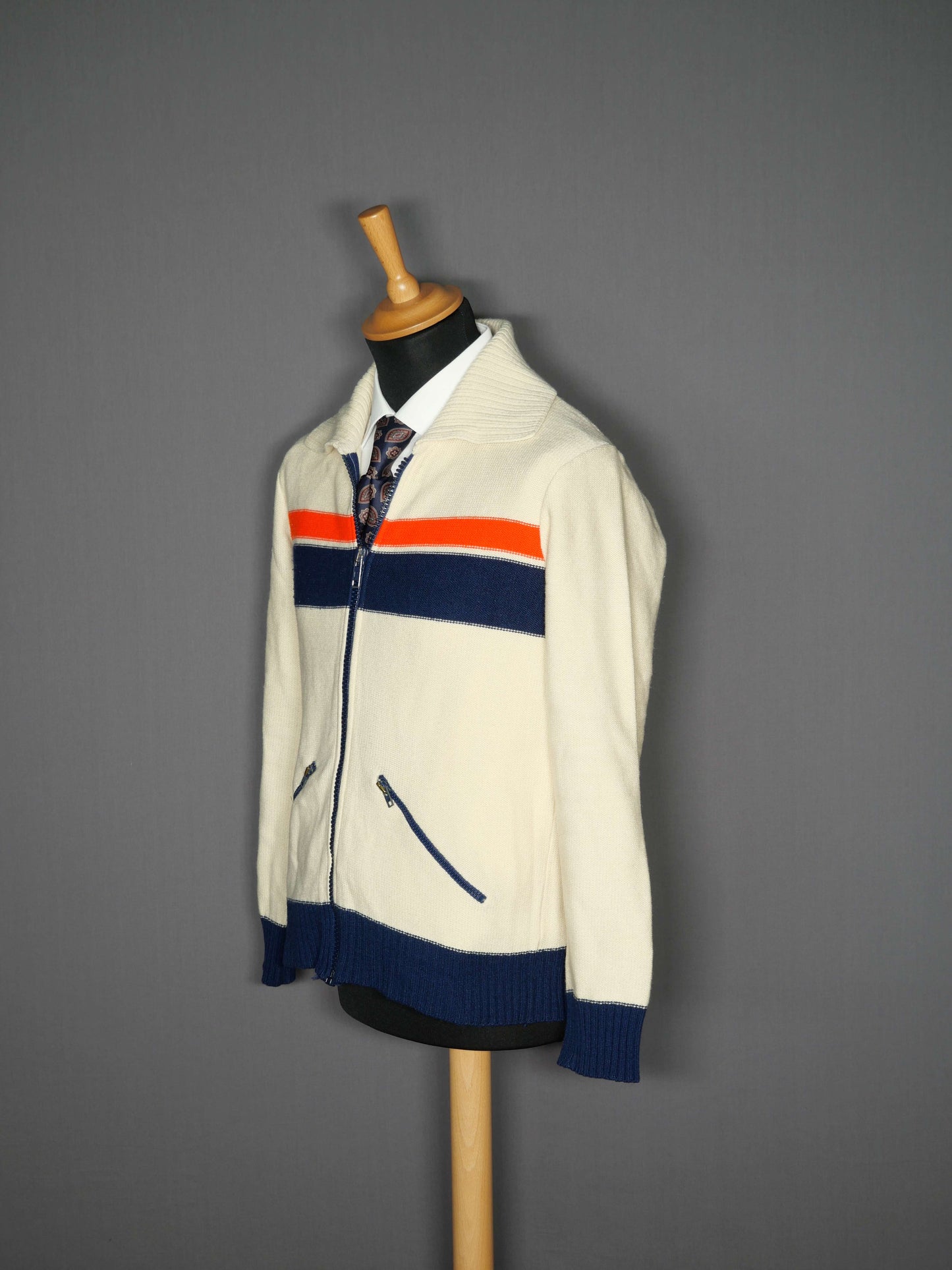 Vintage Strickjacke creamweiss - S/M