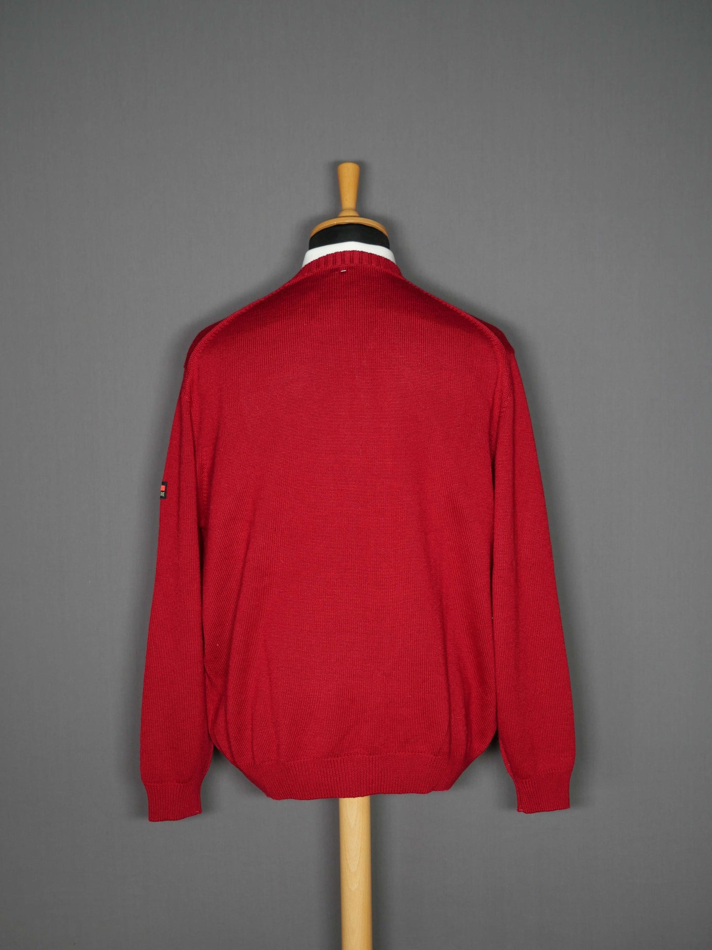 Merinowoll Pullover dunkelrot - XL