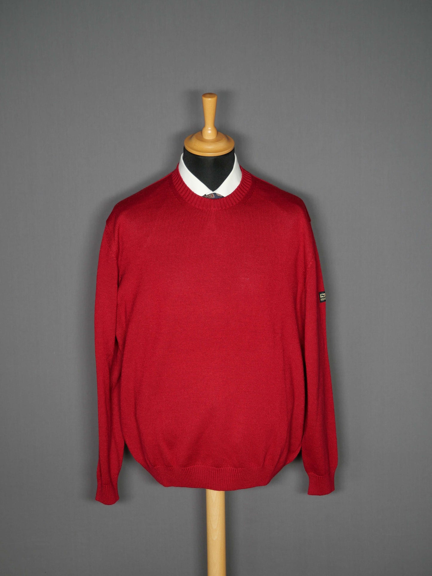 Merinowoll Pullover dunkelrot - XL