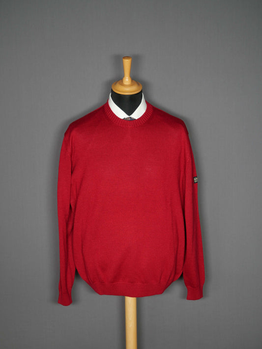 Merinowoll Pullover dunkelrot - XL