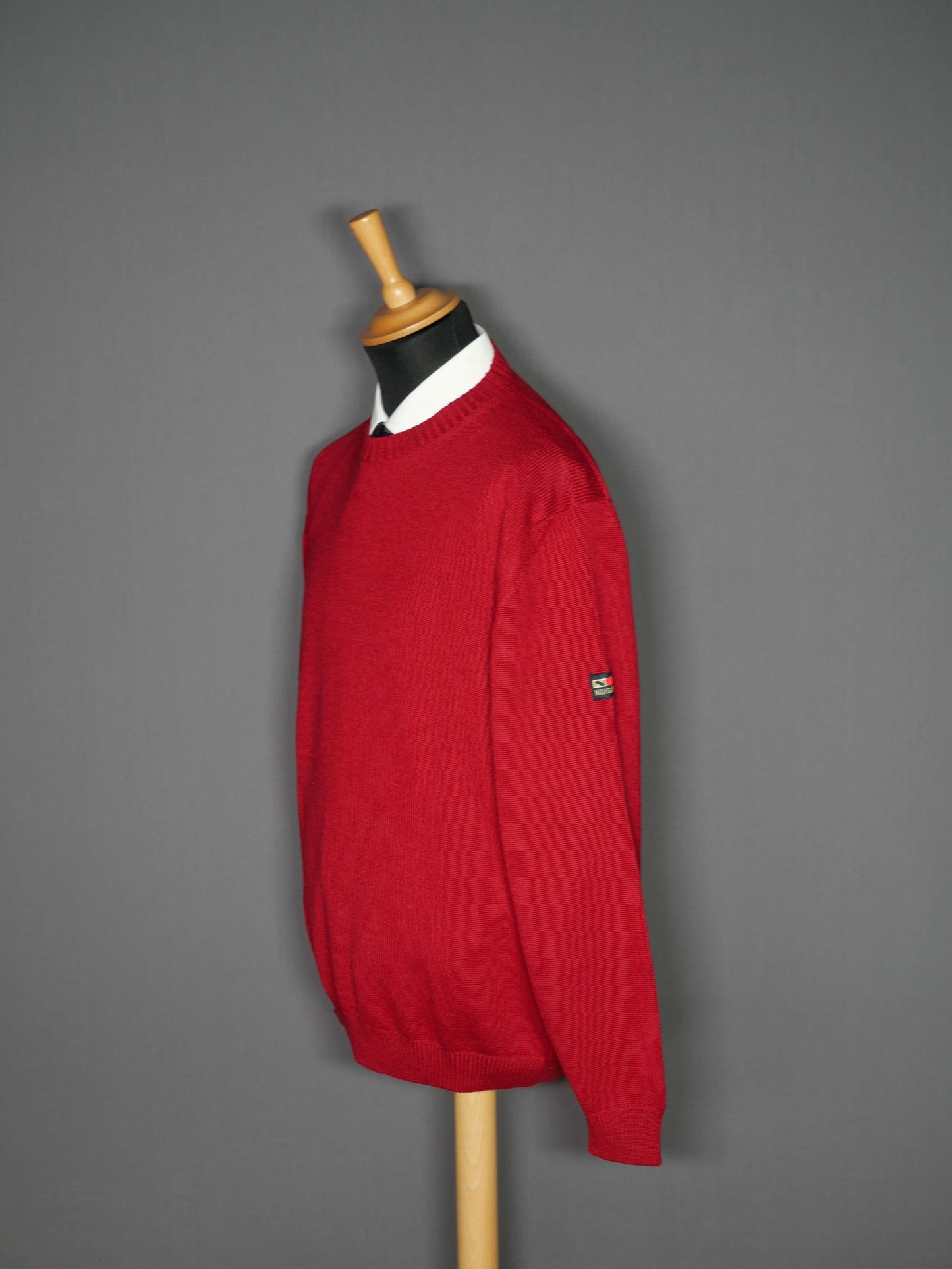 Merinowoll Pullover dunkelrot - XL