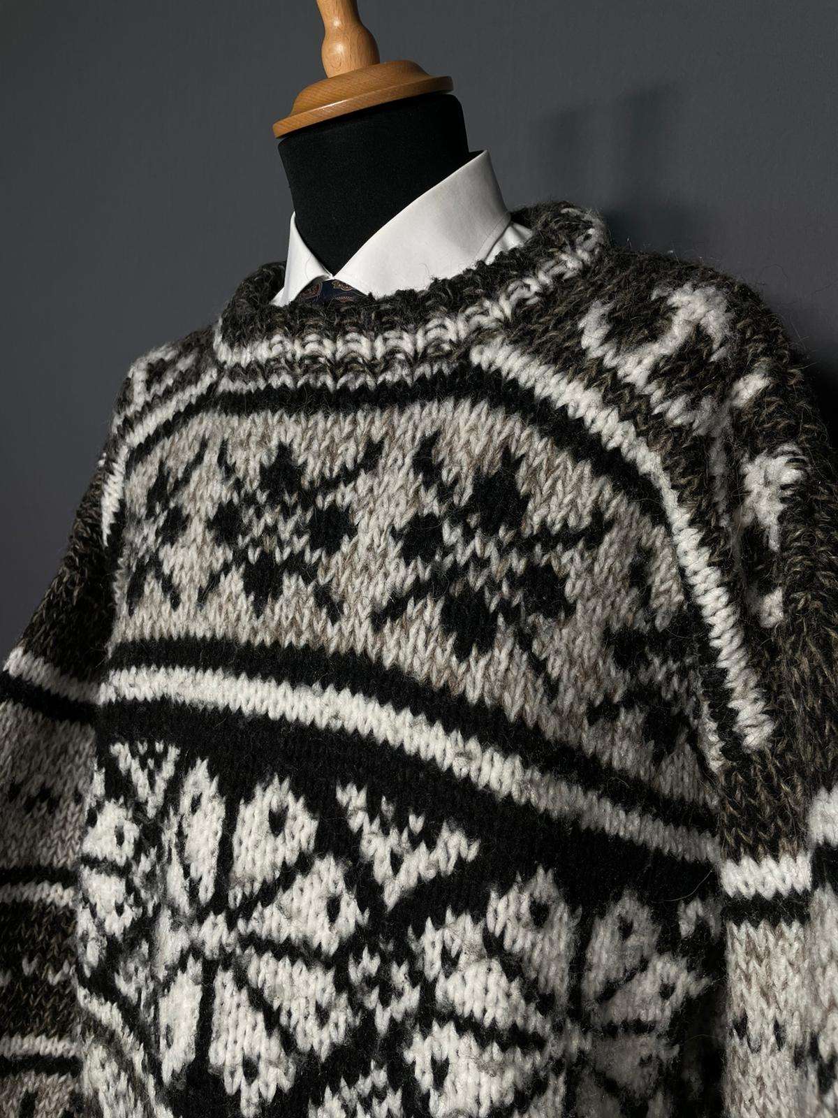 Vintage Pullover Ankermuster - XL