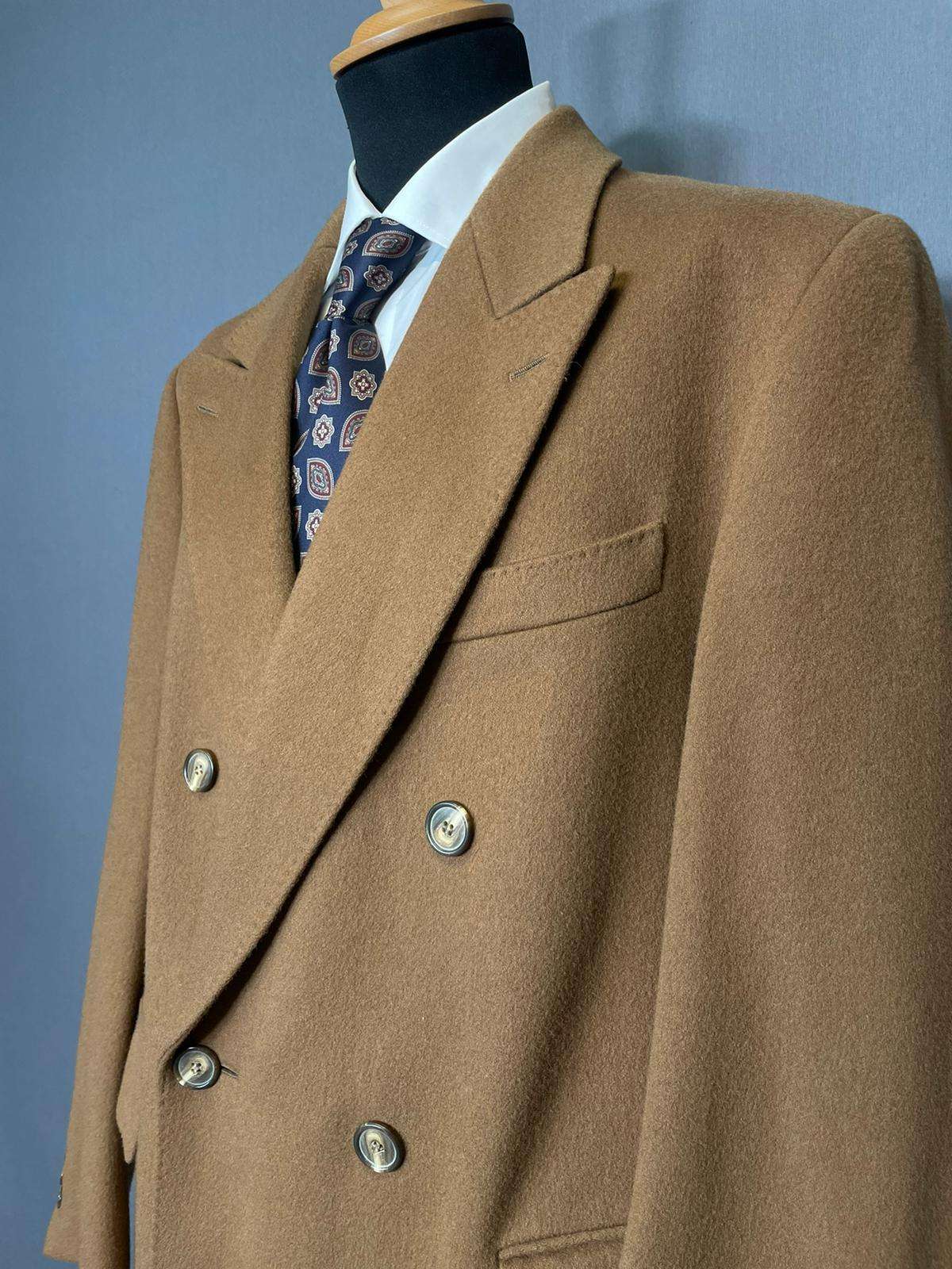 Langmantel Doppelreiher camel - 50/L