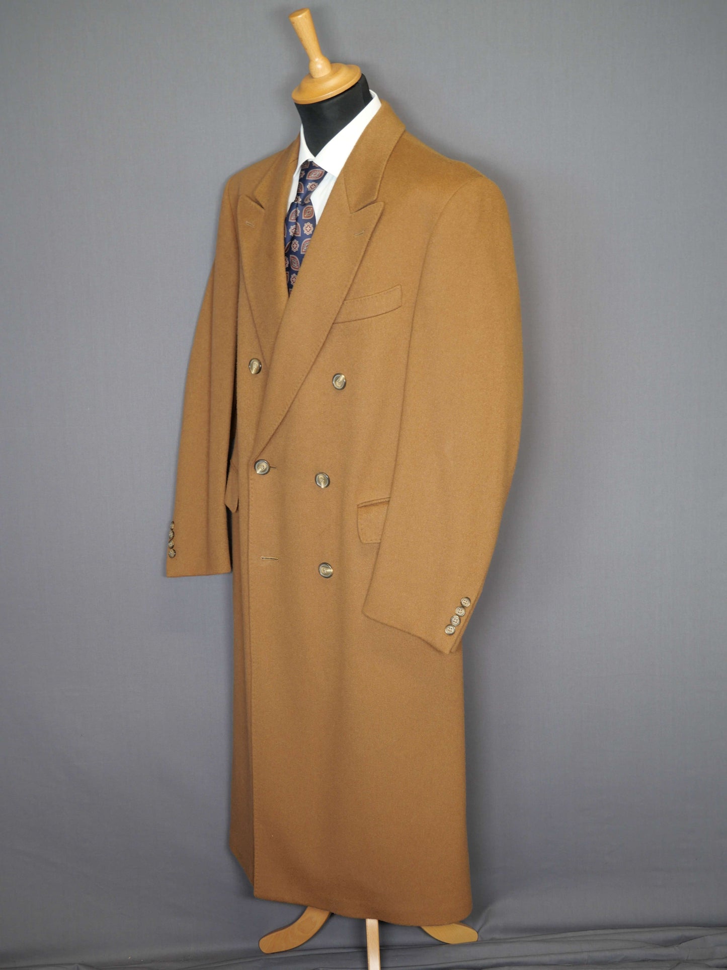 Langmantel Doppelreiher camel - 50/L