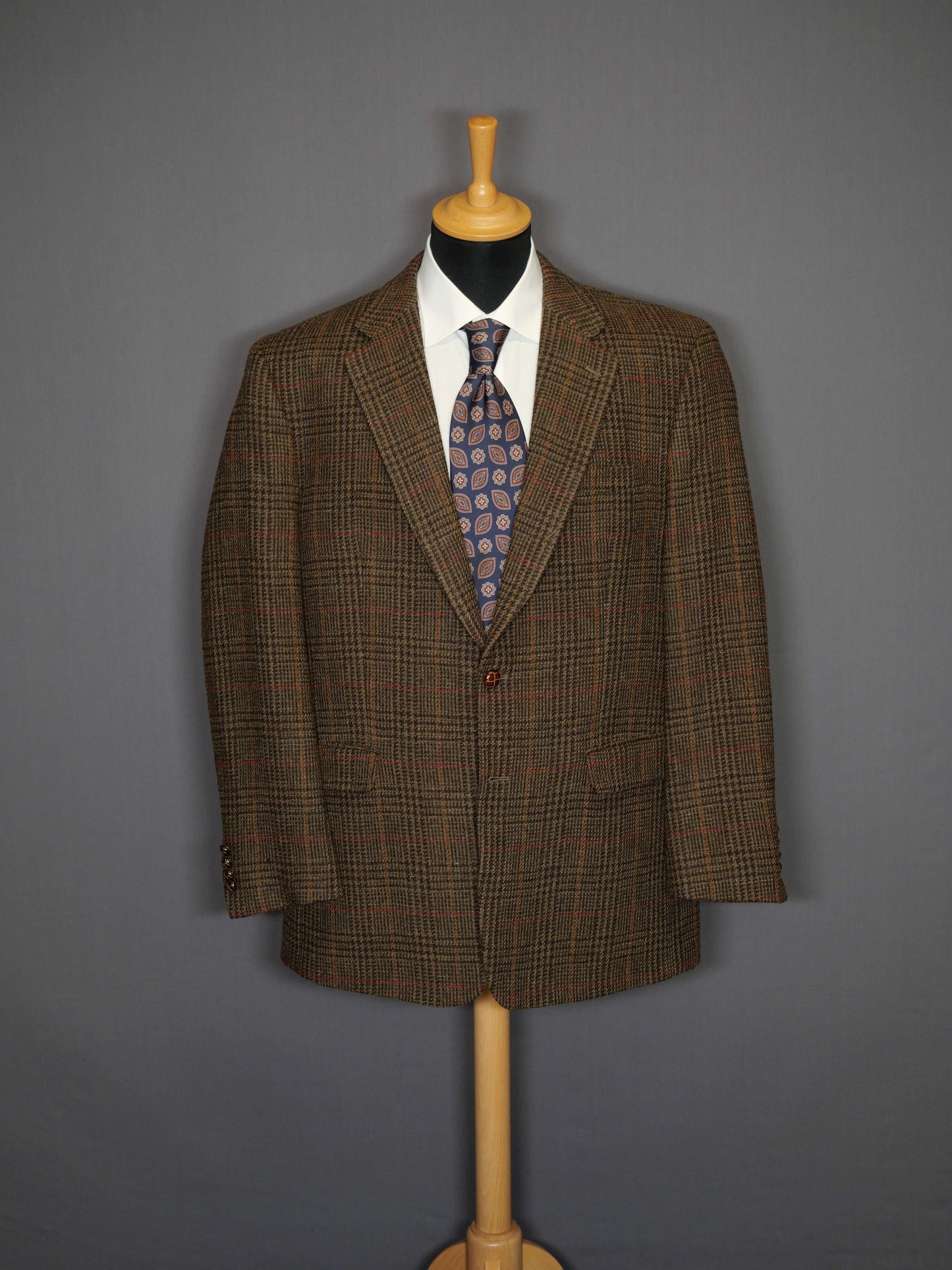 Lauren Ralph Lauren Zweiknopf-Sakko braun kariert - 52/XL