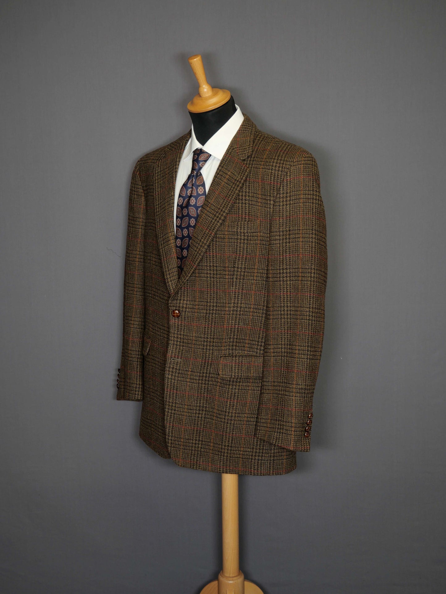 Lauren Ralph Lauren Zweiknopf-Sakko braun kariert - 52/XL