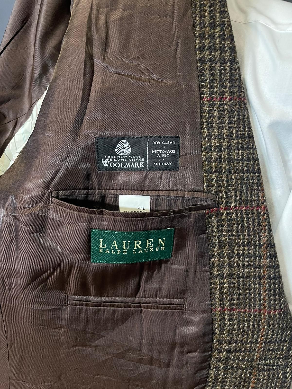 Lauren Ralph Lauren Zweiknopf-Sakko braun kariert - 52/XL