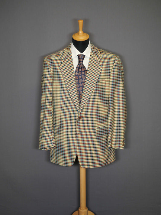 Vintage Zweiknopf-Sakko kariert - 50/L