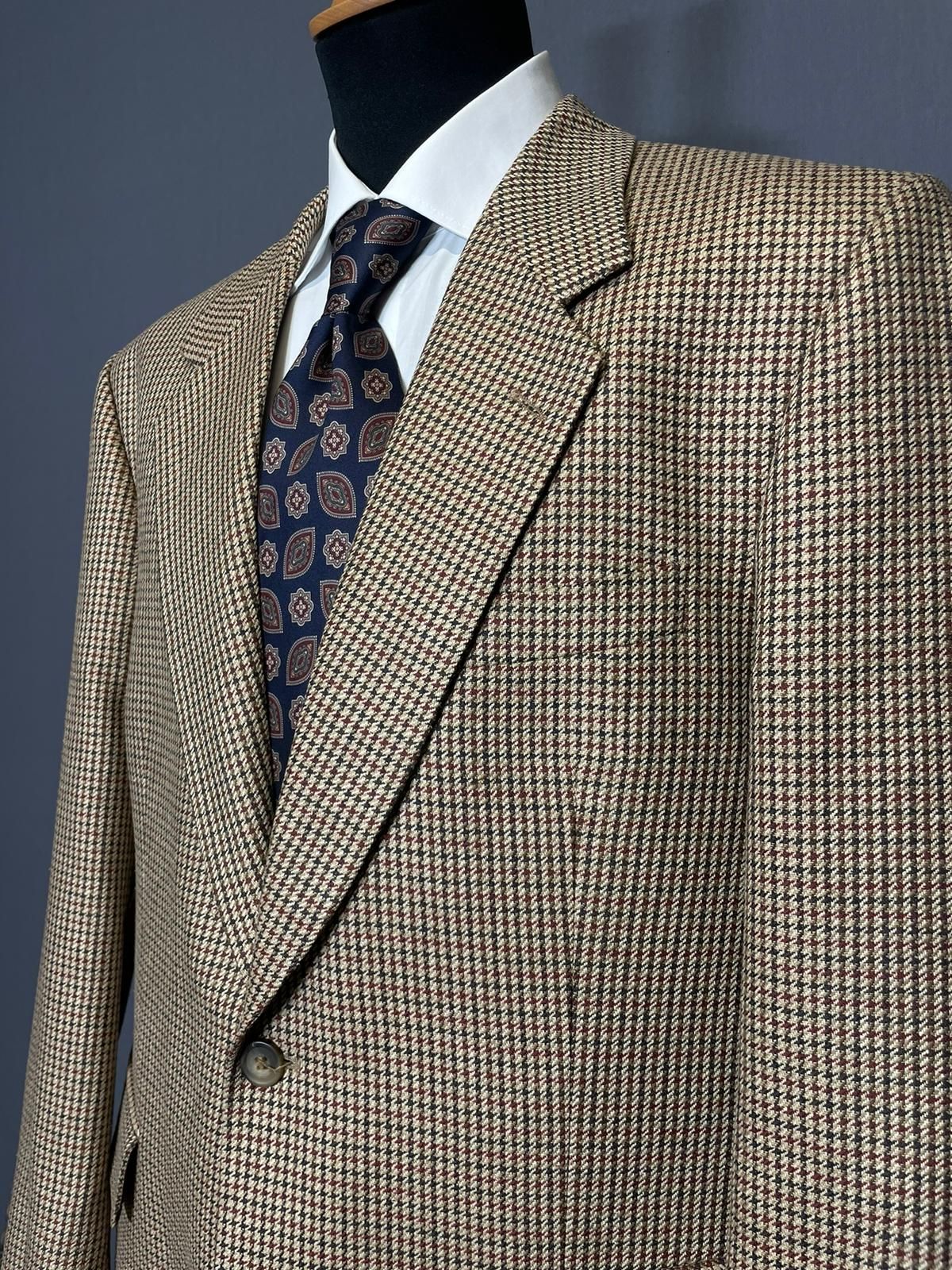 Vintage Zweiknopf-Sakko Houndstooth - 50/L