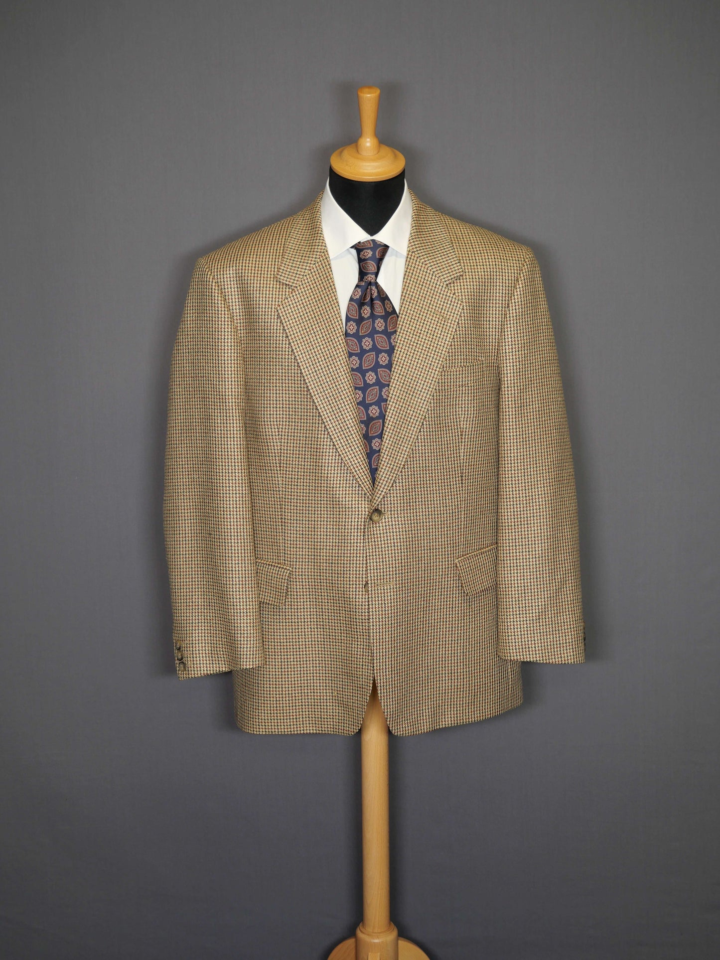 Vintage Zweiknopf-Sakko Houndstooth - 50/L