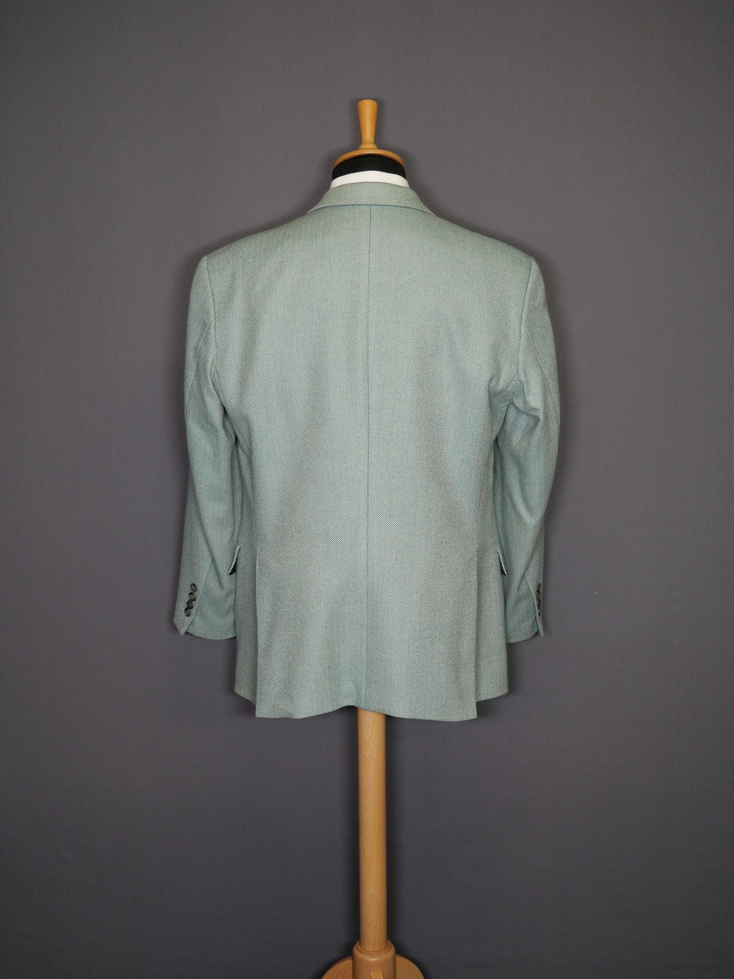 Pierre Cardin Zweiknopf-Sakko grün Herringbone - 50/L