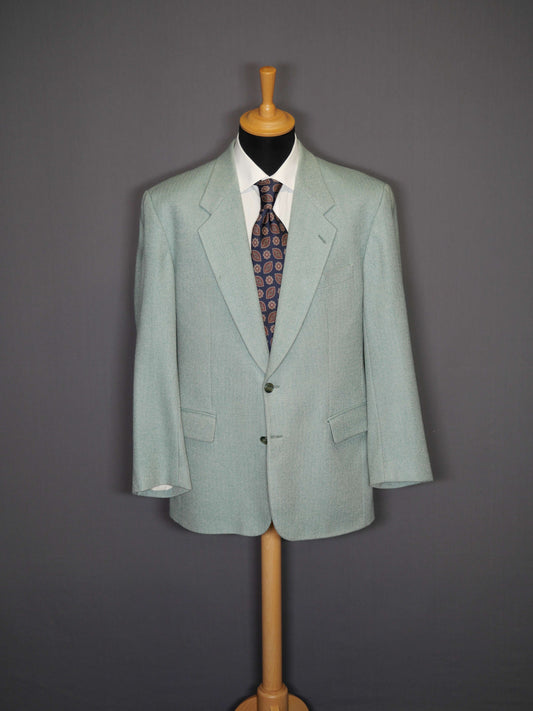 Pierre Cardin Zweiknopf-Sakko grün Herringbone - 50/L