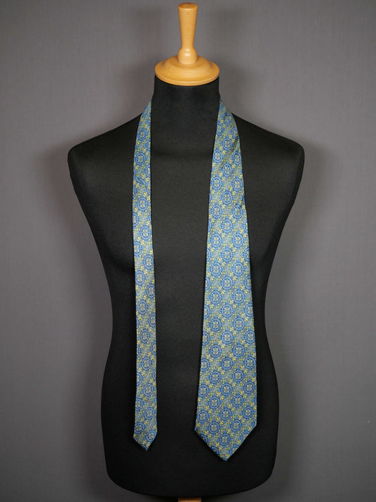 Vintage Nina Ricci Seidenkrawatte blau