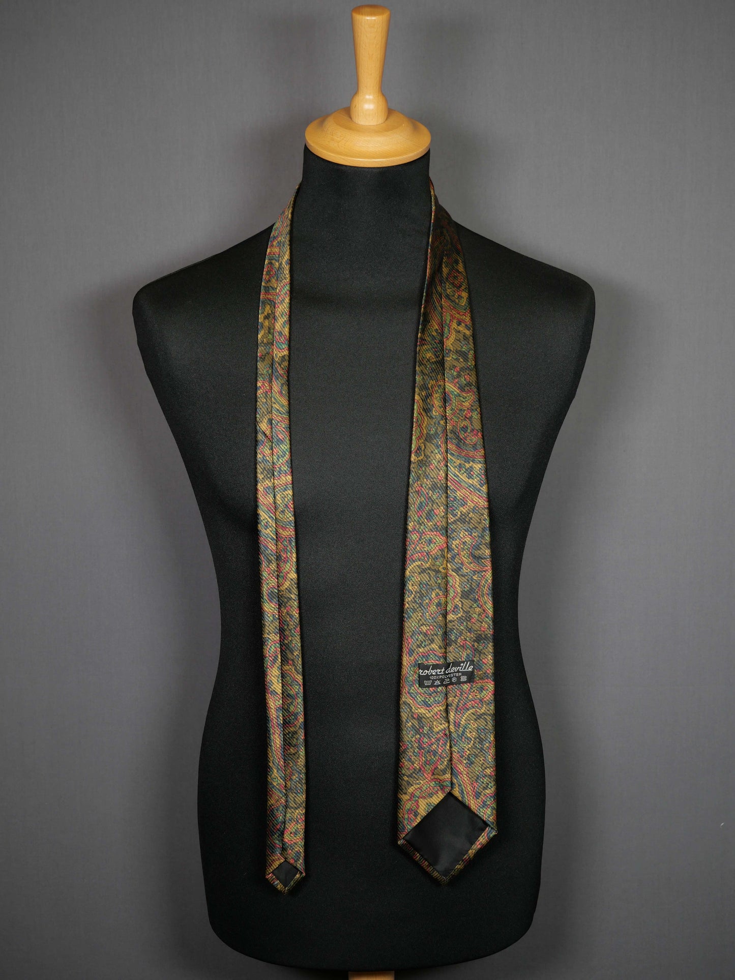 Vintage Robert DeVille Krawatte bunt