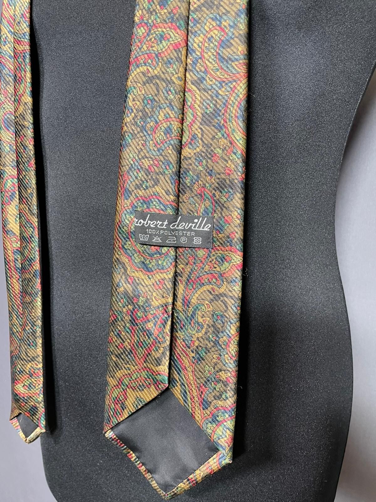 Vintage Robert DeVille Krawatte bunt