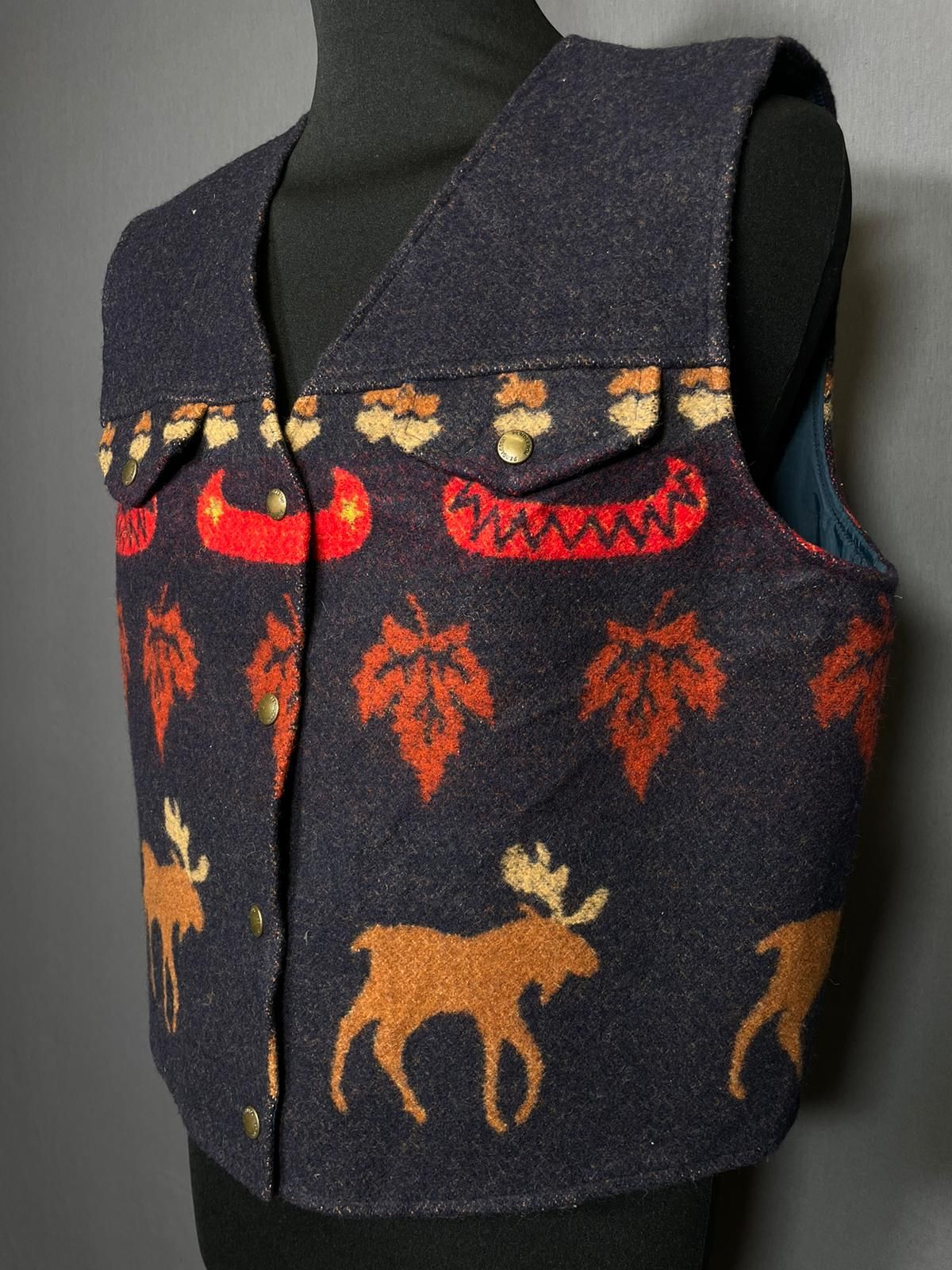 Vintage Pendelton Wollweste Muster - L