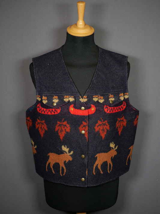 Vintage Pendelton Wollweste Muster - L