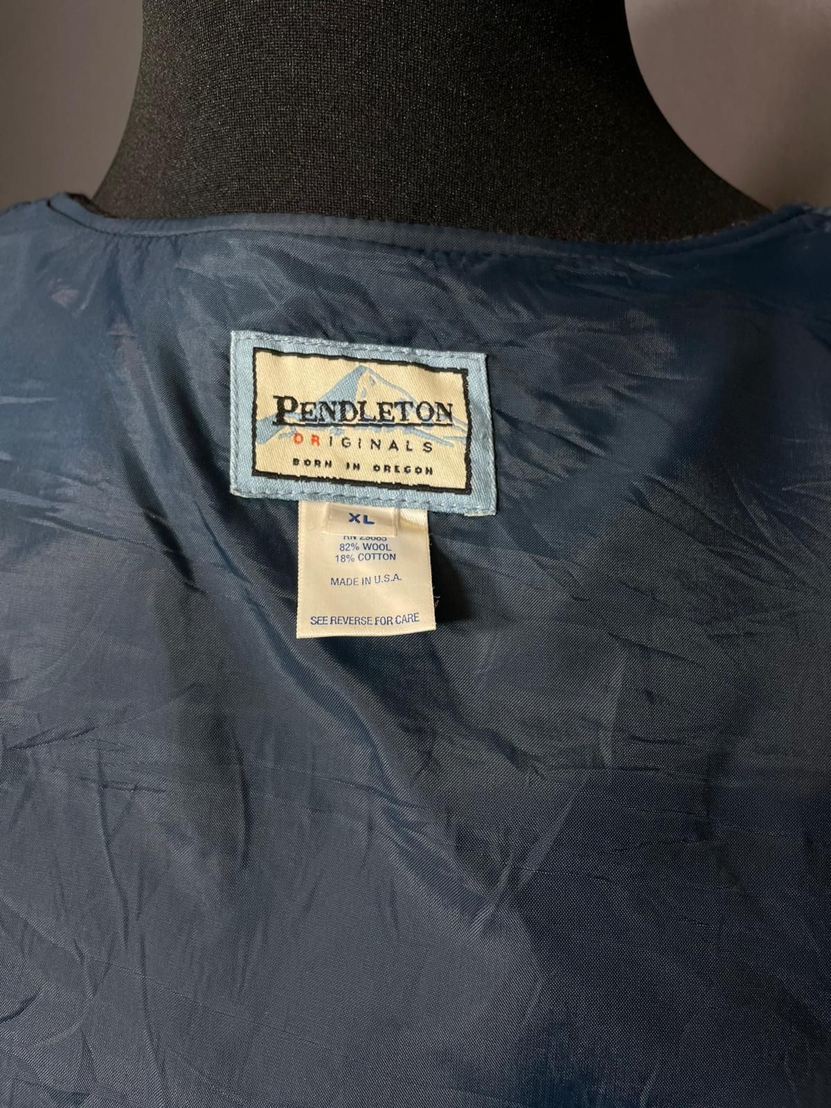 Vintage Pendelton Wollweste Muster - L