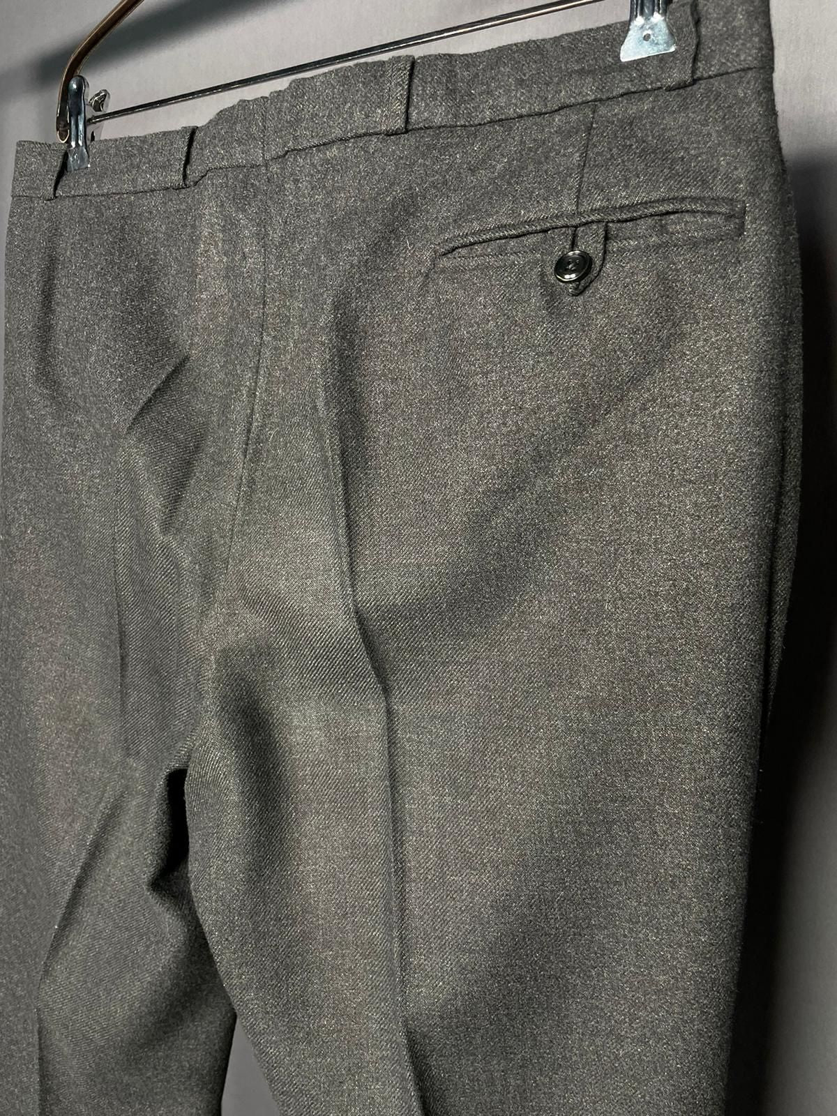 Vintage Wollhose Doppelte-Bundfalte charcoal 36X34