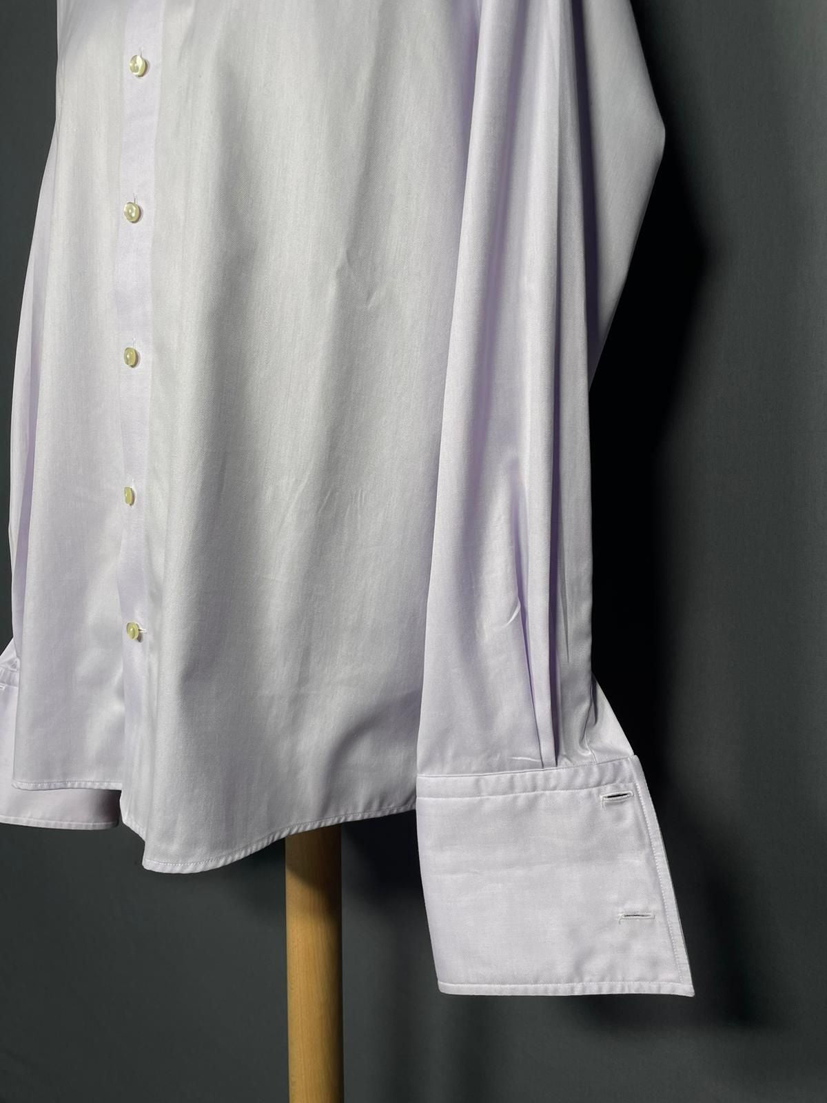 Eton Shirt mit Frenchcuffs flieder - 16/XL