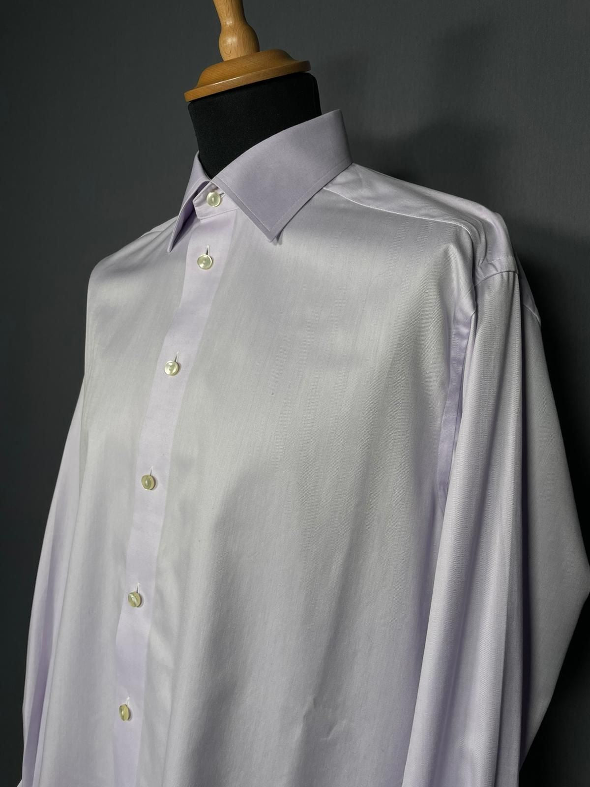 Eton Shirt mit Frenchcuffs flieder - 16/XL