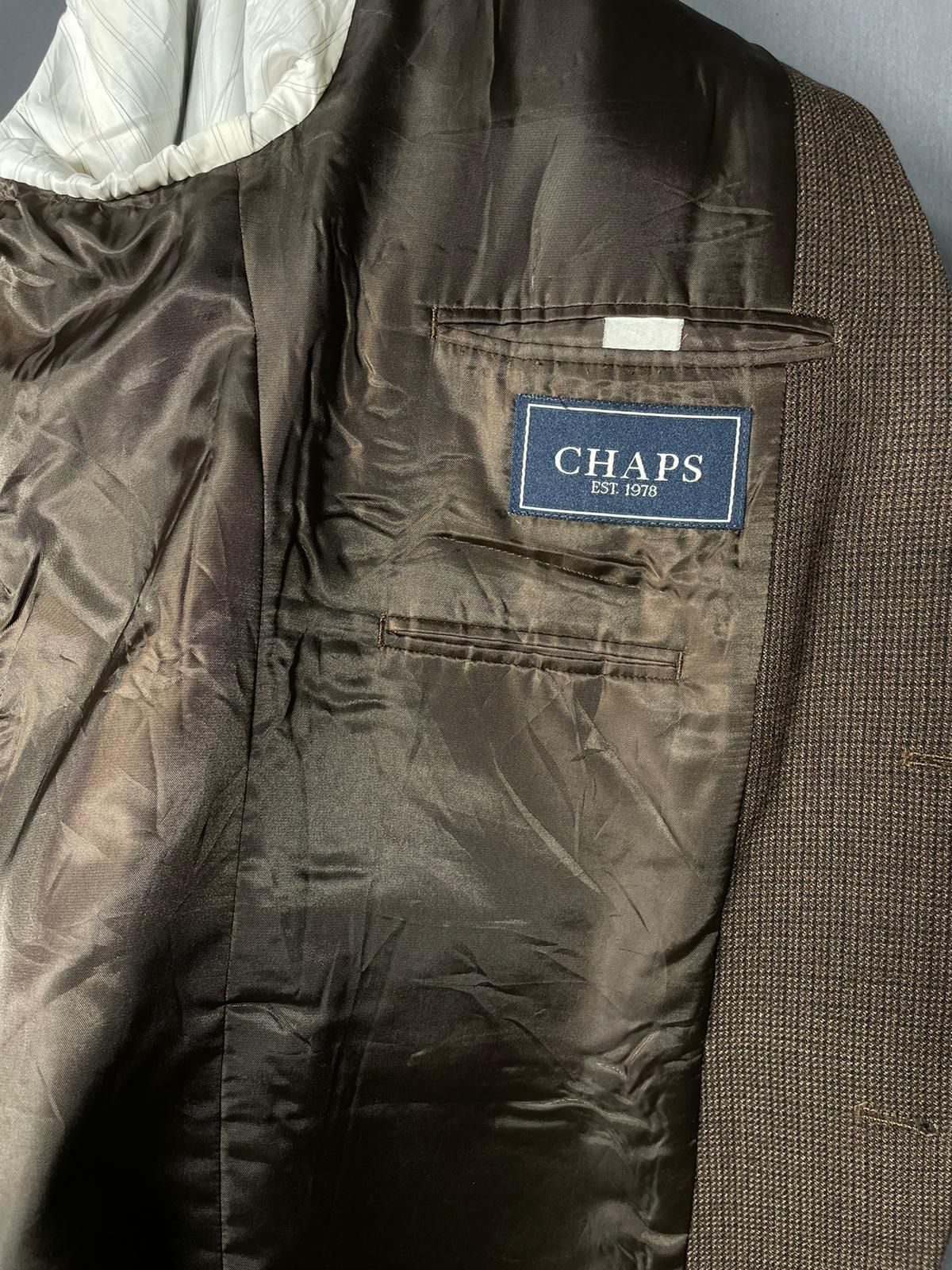 Chaps (RL) Zweiknopf-Sakko braun kariert - 50/L