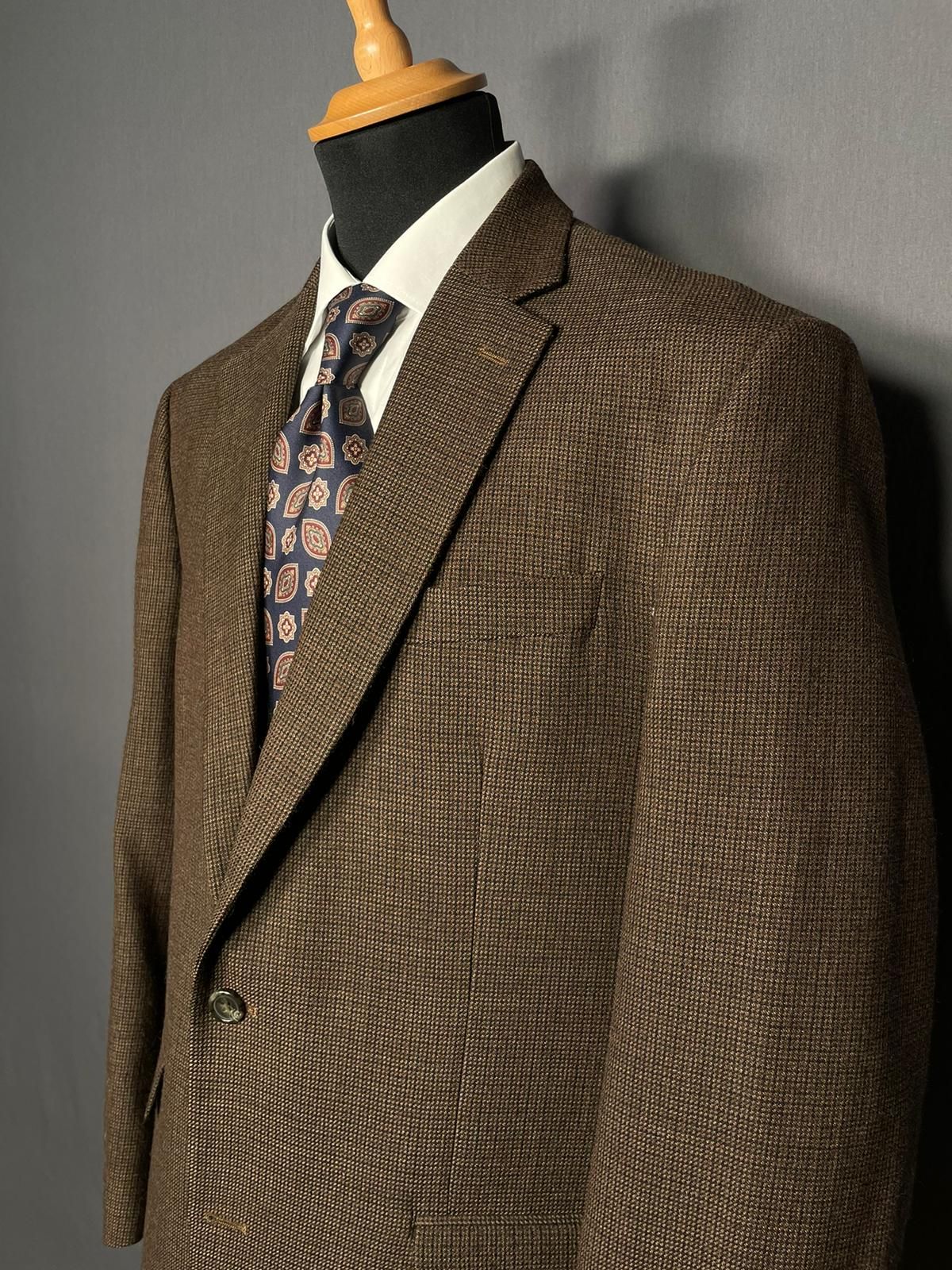 Chaps (RL) Zweiknopf-Sakko braun kariert - 50/L