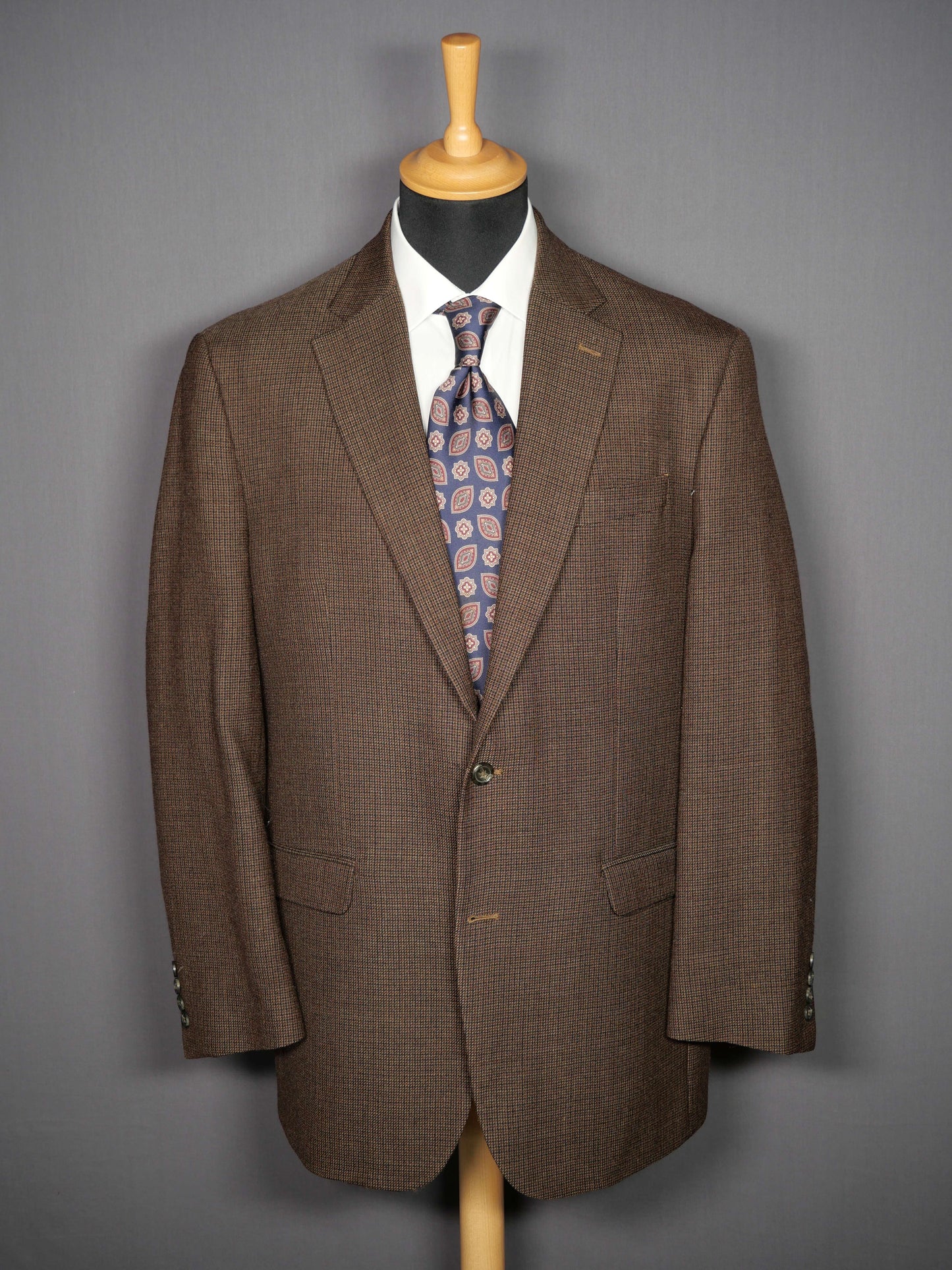 Chaps (RL) Zweiknopf-Sakko braun kariert - 50/L