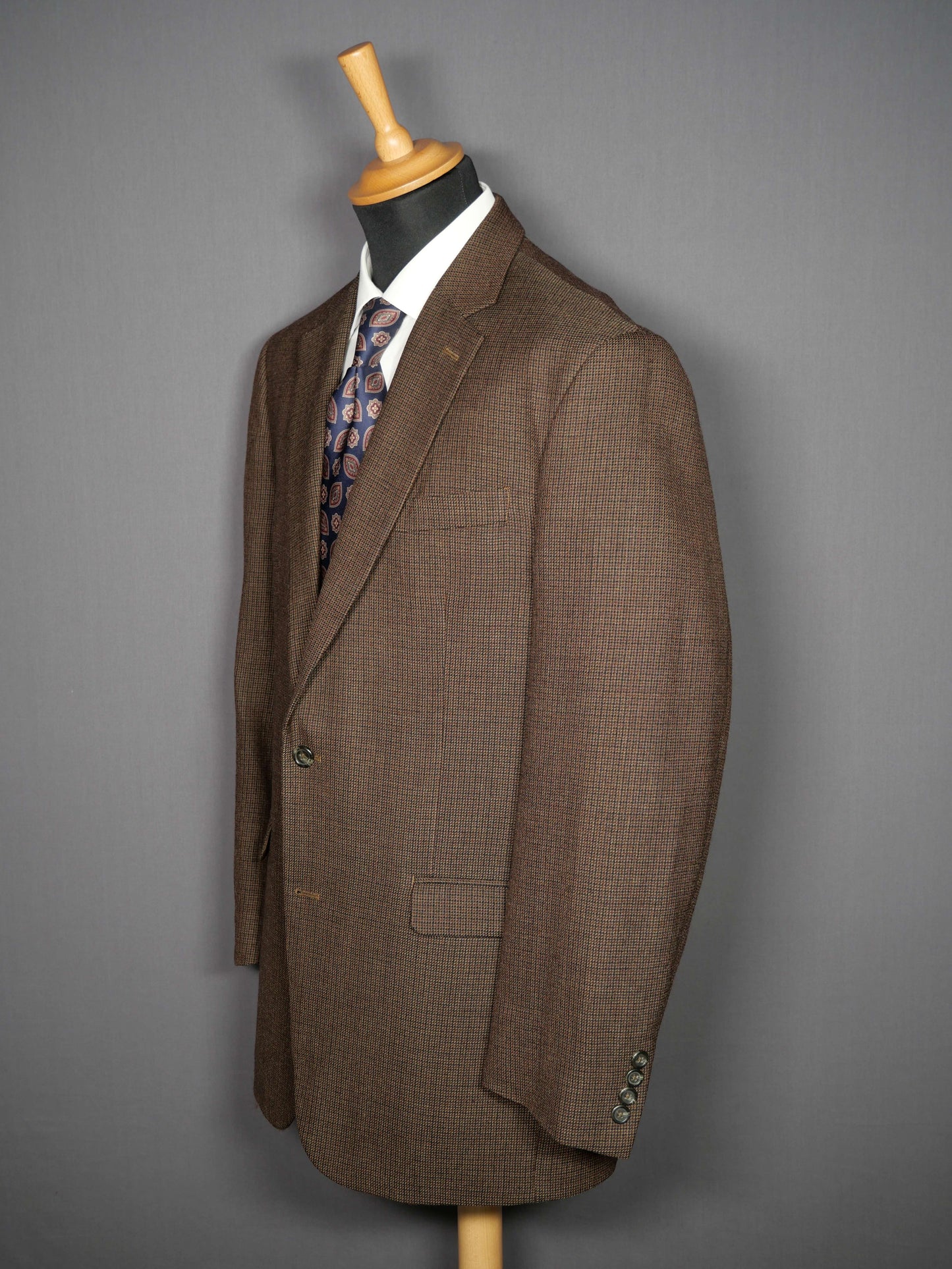 Chaps (RL) Zweiknopf-Sakko braun kariert - 50/L