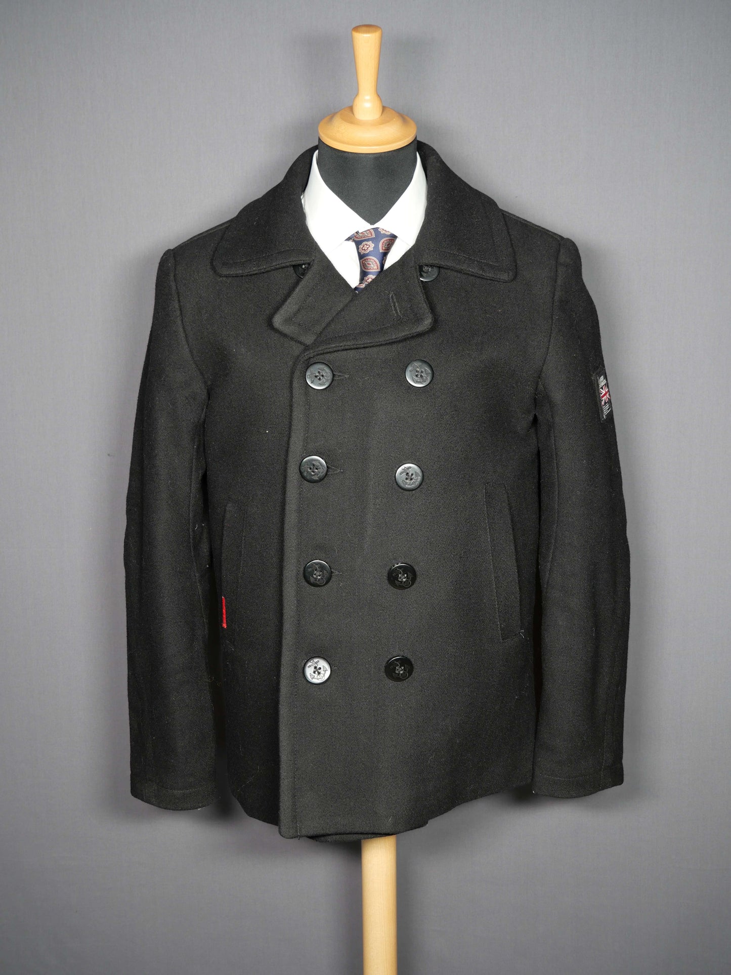 Super Dry Peacoat schwarz - M