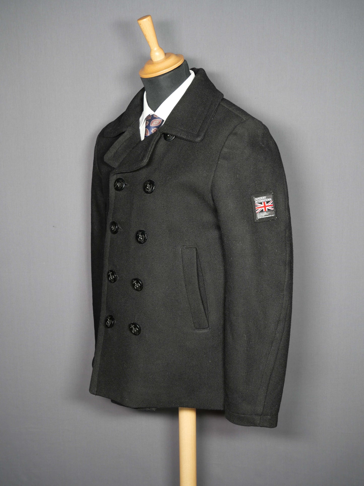 Super Dry Peacoat schwarz - M