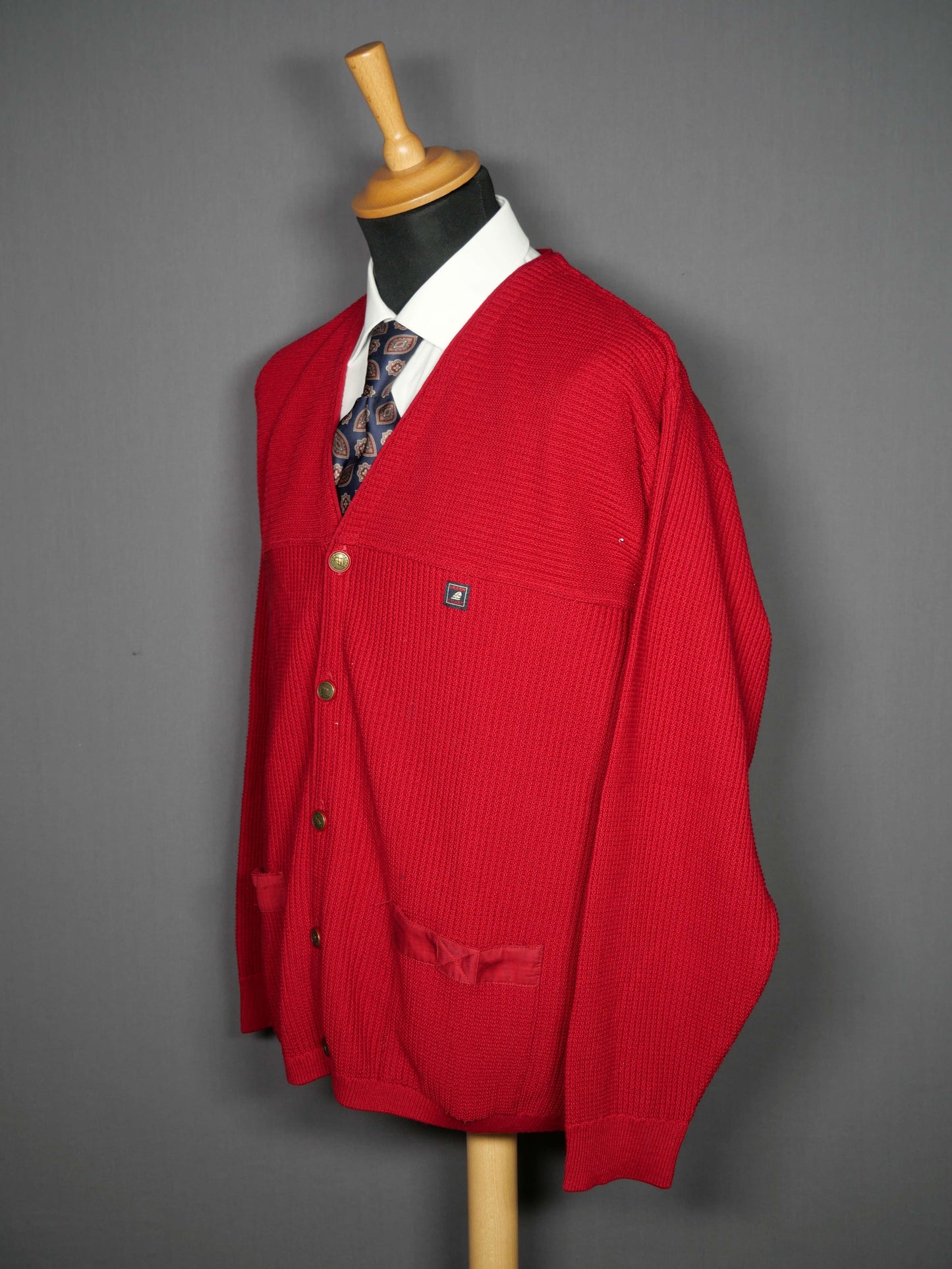 Vintage Green Coast Cardigan rot - L