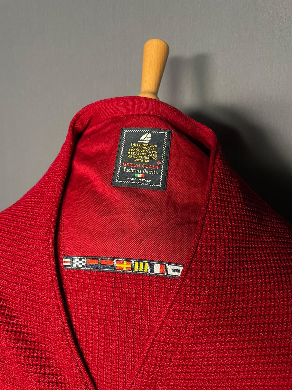 Vintage Green Coast Cardigan rot - L